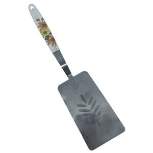 Flint Slotted Spatula Stainless Utensils‎ Daisy Flowers Turner 12" Wheat Harvest